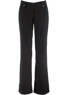 Pantaloni elasticizzati in bengalina con cinta comoda straight, bonprix