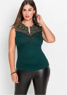 Top con pizzo, bonprix