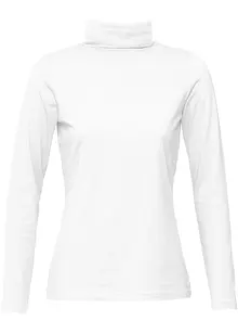 Maglia elasticizzata a collo alto e a maniche lunghe, bonprix