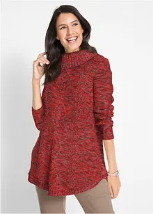 Maglione poncho lungo a maniche lunghe, bonprix