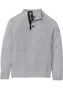 Maglione a collo alto con cotone riciclato, bonprix