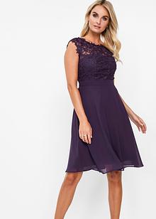 Abito Da Sera A Sirena Viola Scuro Online - Foto 2