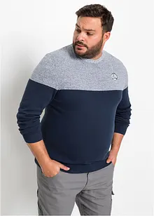 Maglione in filato fine in color block con cotone, bonprix