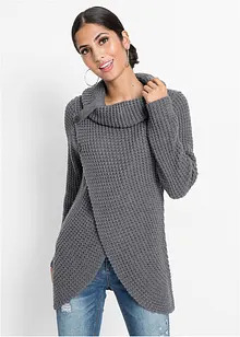 Maglione in filato grosso con collo alto, bonprix