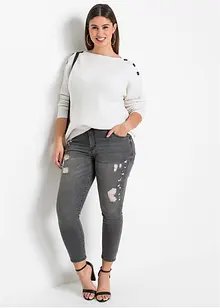 Maglione oversize con bottoni, bonprix