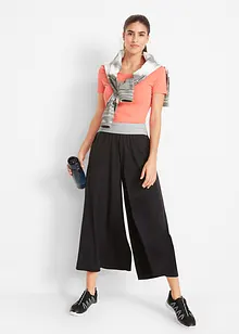 Pantaloni culotte in maglina al polpaccio, bonprix