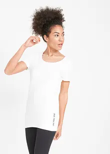 T-shirt lunga con scritta (pacco da 2), bonprix