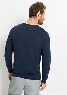 Maglione in filato fine con scollo a V, bonprix