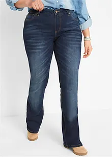 Jeans elasticizzati bootcut, vita media, bonprix