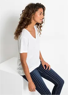 T-shirt con scollo a V, bonprix