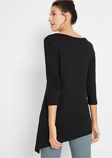 Maglia lunga in misto viscosa e cotone, bonprix