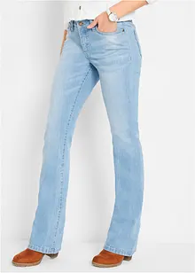 Jeans elasticizzati bootcut, mid waist, bonprix