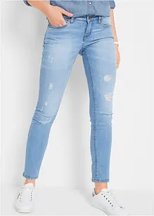 Jeans skinny elasticizzati, vita media, bonprix