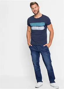 Jeans elasticizzati cargo regular fit, straight, bonprix