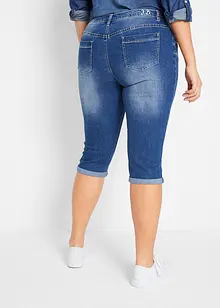 Jeans cropped straight, a vita media, bonprix