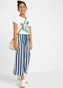 Pantaloni a palazzo con elastico in vita, bonprix