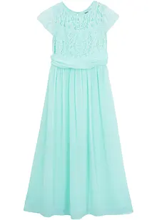 Abito in chiffon con pizzo, bonprix