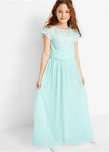 Abito in chiffon con pizzo, bonprix