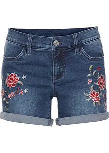 Shorts di jeans con ricamo, bonprix