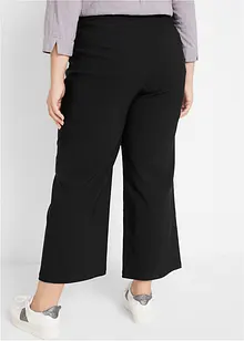 Pantaloni culotte in bengalina con cinta larga elasticizzata, bonprix