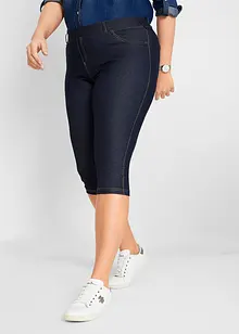 Leggings capri effetto jeans, bonprix