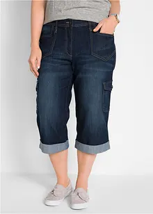 Jeans cargo elasticizzati, a vita media, bonprix