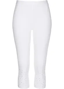 Leggings a pinocchietto con strass, bonprix