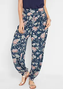 Pantaloni alla turca in jersey di misto viscosa, loose fit, bonprix