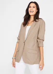 Blazer leggero in misto lino sostenibile, loose fit, bpc bonprix collection