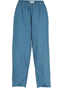 Pantaloni cropped in misto lino leggero, bonprix