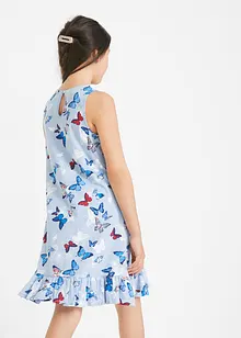 Abito in jersey di puro cotone biologico con volant, bonprix