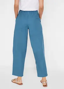 Pantaloni cropped in misto lino leggero, bonprix