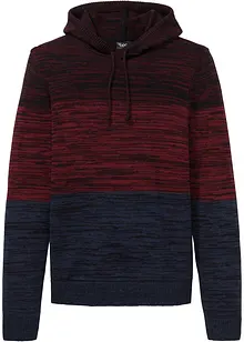 Maglione in filato fine con cappuccio, bonprix