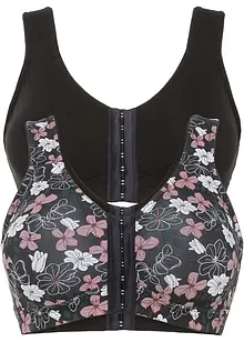 Reggiseno senza ferretto con chiusura anteriore e cotone (pacco da 2), bonprix