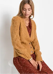 Cardigan con fondo e polsini larghi, bonprix