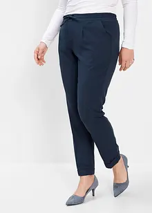 Pantaloni con pinces ed elastico in vita, bonprix