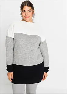 Maglione lungo a righe, bonprix