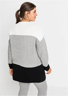 Maglione lungo a righe, bonprix