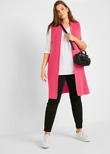 Gilet lungo in maglia operata, bonprix