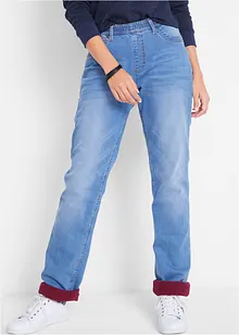 Jeans termici con elastico in vita, bonprix