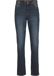 Jeans straight ultra morbidi, a vita media, bonprix