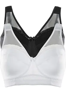 Reggiseno contenitivo senza ferretto (pacco da 2), bonprix