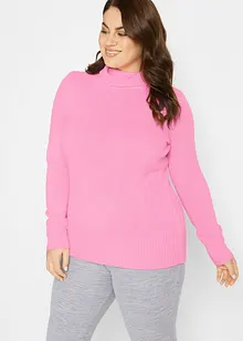 Maglione basic a collo alto, bonprix