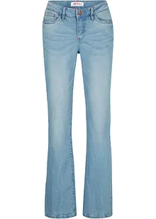 Jeans elasticizzati bootcut, mid waist, bonprix