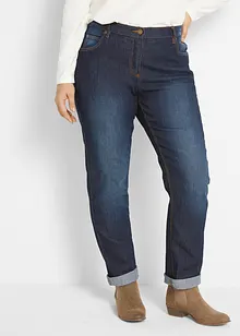 Jeans elasticizzati a vita alta, straight, bonprix