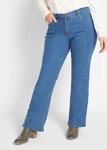 Jeans elasticizzati bootcut, vita media, bonprix