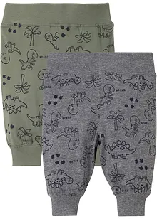 Pantaloni di jersey (pacco da 2) in cotone biologico, bonprix