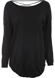 Maglione con scollo a V sulla schiena, bonprix