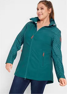 Softshell in fantasia, taglio aderente, idrorepellente, bonprix