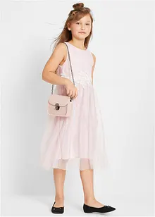 Abito midi con inserto in pizzo, bonprix